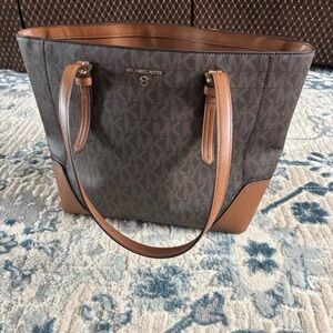 Michael Kors Signature Brown and Tan Tote